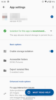 Télécharger Storage Isolation Outils pour Android Capture d'écran 3