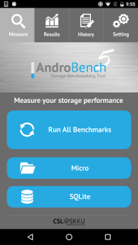 Télécharger Androbench (Storage Benchmark) Outils pour Android Capture d'écran 2