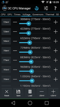 Télécharger 3C CPU Manager (root) Outils pour Android Capture d'écran 3