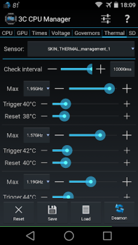 Télécharger 3C CPU Manager (root) Outils pour Android Capture d'écran 4