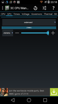 Télécharger 3C CPU Manager (root) Outils pour Android Capture d'écran 6