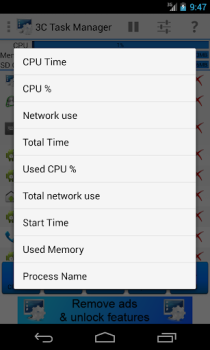 Télécharger 3C Task Manager Outils pour Android Capture d'écran 6