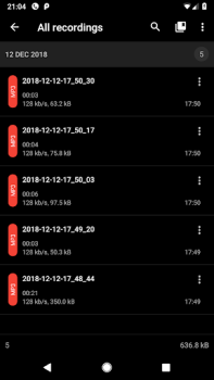 Télécharger Enregistreur vocal - ASR Musique et audio pour Android Capture d'écran 3