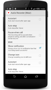 Télécharger Wear Audio Recorder Musique et audio pour Android Capture d'écran 4