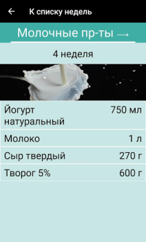 Télécharger Меню на месяц для похудения Nourriture et boissons pour Android Capture d'écran 4
