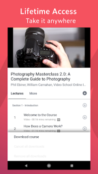 Télécharger Udemy - Cours en ligne Éducation pour Android Capture d'écran 5