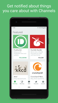 Télécharger Pushbullet: SMS on PC and more Outils pour Android Capture d'écran 5