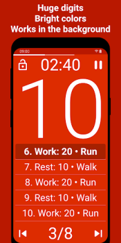 Télécharger Tabata Timer: Interval Timer Santé et forme physique pour Android Capture d'écran 2
