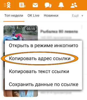 Télécharger OK.ru Загрузка видео - Скачать Divertissement pour Android Capture d'écran 2