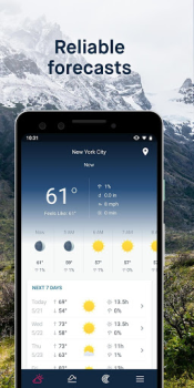 Télécharger WeatherPro: Prévisions & Radar Météo pour Android Capture d'écran 2