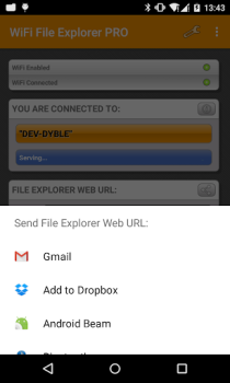Télécharger Exporateur de Fichiers WiFi Outils pour Android Capture d'écran 5