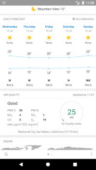 Télécharger Weather Mate (Weather M8) Météo pour Android Capture d'écran 3