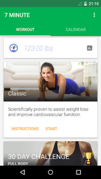 Télécharger 7 Minutes Workout Santé et forme physique pour Android Capture d'écran 2