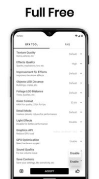 Télécharger GFX Tool: Launcher & Optimizer Outils pour Android Capture d'écran 3