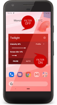 Télécharger Twilight: Anti lumière bleue Santé et forme physique pour Android Capture d'écran 2