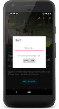 Télécharger SayIt: Lire avec les oreilles Outils pour Android Capture d'écran 3