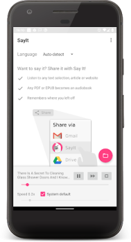 Télécharger SayIt: Lire avec les oreilles Outils pour Android Capture d'écran 4