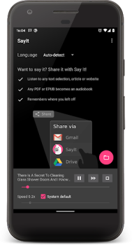 Télécharger SayIt: Lire avec les oreilles Outils pour Android Capture d'écran 5