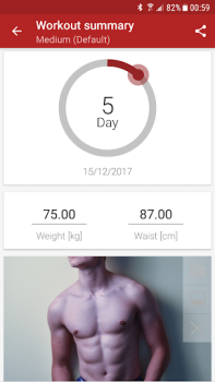 Télécharger Entraînement abdominaux A6W Santé et forme physique pour Android Capture d'écran 7