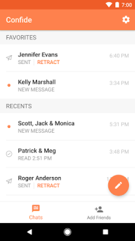 Télécharger Confide – Messagerie privée Communication pour Android Capture d'écran 7