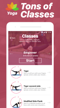 Télécharger Yoga – postures et classes Santé et forme physique pour Android Capture d'écran 3