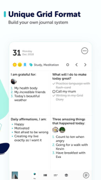 Télécharger Grid Diary - Journal, Planner Mode de vie pour Android Capture d'écran 3