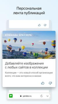Télécharger Яндекс Браузер Лайт Outils pour Android Capture d'écran 3