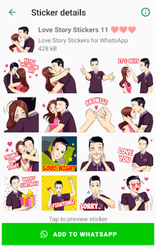 Télécharger Stickers d'amour pour WhatsApp Communication pour Android Capture d'écran 3
