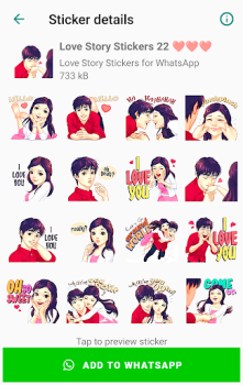Télécharger Stickers d'amour pour WhatsApp Communication pour Android Capture d'écran 7