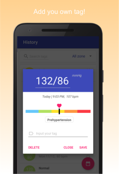 Télécharger Pression artérielle Santé et forme physique pour Android Capture d'écran 4