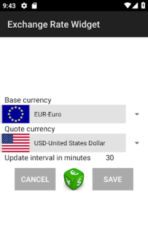 Télécharger Widget Taux de change Finance pour Android Capture d'écran 2