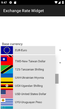 Télécharger Widget Taux de change Finance pour Android Capture d'écran 4