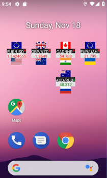 Télécharger Widget Taux de change Finance pour Android Capture d'écran 5