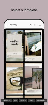 Télécharger Unfold : éditeur vidéo/photo Art et design pour Android Capture d'écran 4