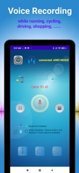 Télécharger Earbuds Voice Recorder Musique et audio pour Android Capture d'écran 5