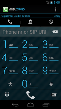 MizuDroid SIP VOIP Softphone