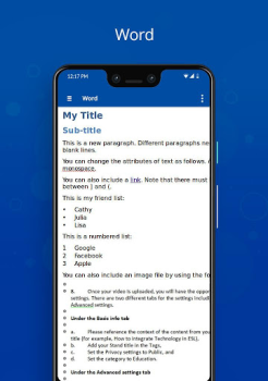 Télécharger Docx Viewer Travail pour Android Capture d'écran 4