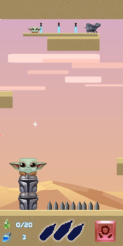 Télécharger Square Baby Yoda: Cyber Casual Force Adventures Aventures pour Android Capture d'écran 5
