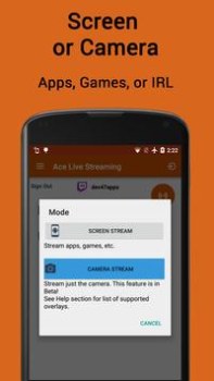 Télécharger Ace Live Streaming Outils pour Android Capture d'écran 3