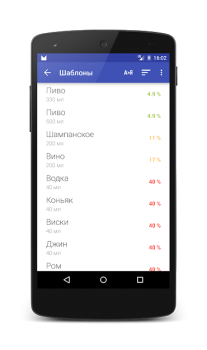 Télécharger Алкометр Santé et forme physique pour Android Capture d'écran 3