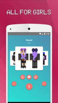 Télécharger Girls Skins for Minecraft PE Outils pour Android Capture d'écran 3