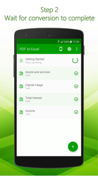 Télécharger PDF à Excel Convertisseur Travail pour Android Capture d'écran 3
