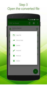 Télécharger PDF à Excel Convertisseur Travail pour Android Capture d'écran 4