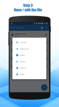 Télécharger PDF à Word Convertisseur Travail pour Android Capture d'écran 4