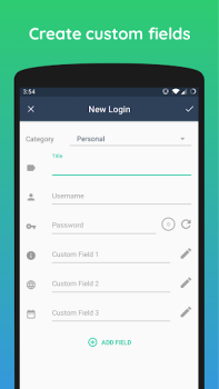 Télécharger One Key: password manager Travail pour Android Capture d'écran 3