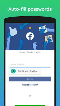 Télécharger One Key: password manager Travail pour Android Capture d'écran 4