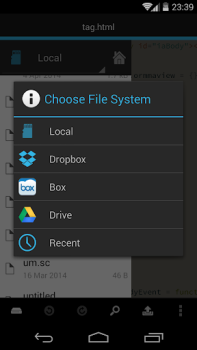 Télécharger DroidEdit (free code editor) Travail pour Android Capture d'écran 4