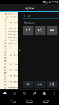 Télécharger DroidEdit (free code editor) Travail pour Android Capture d'écran 7