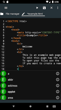Télécharger Html Editor Outils pour Android Capture d'écran 2