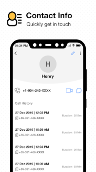 Télécharger Contacts Communication pour Android Capture d'écran 4